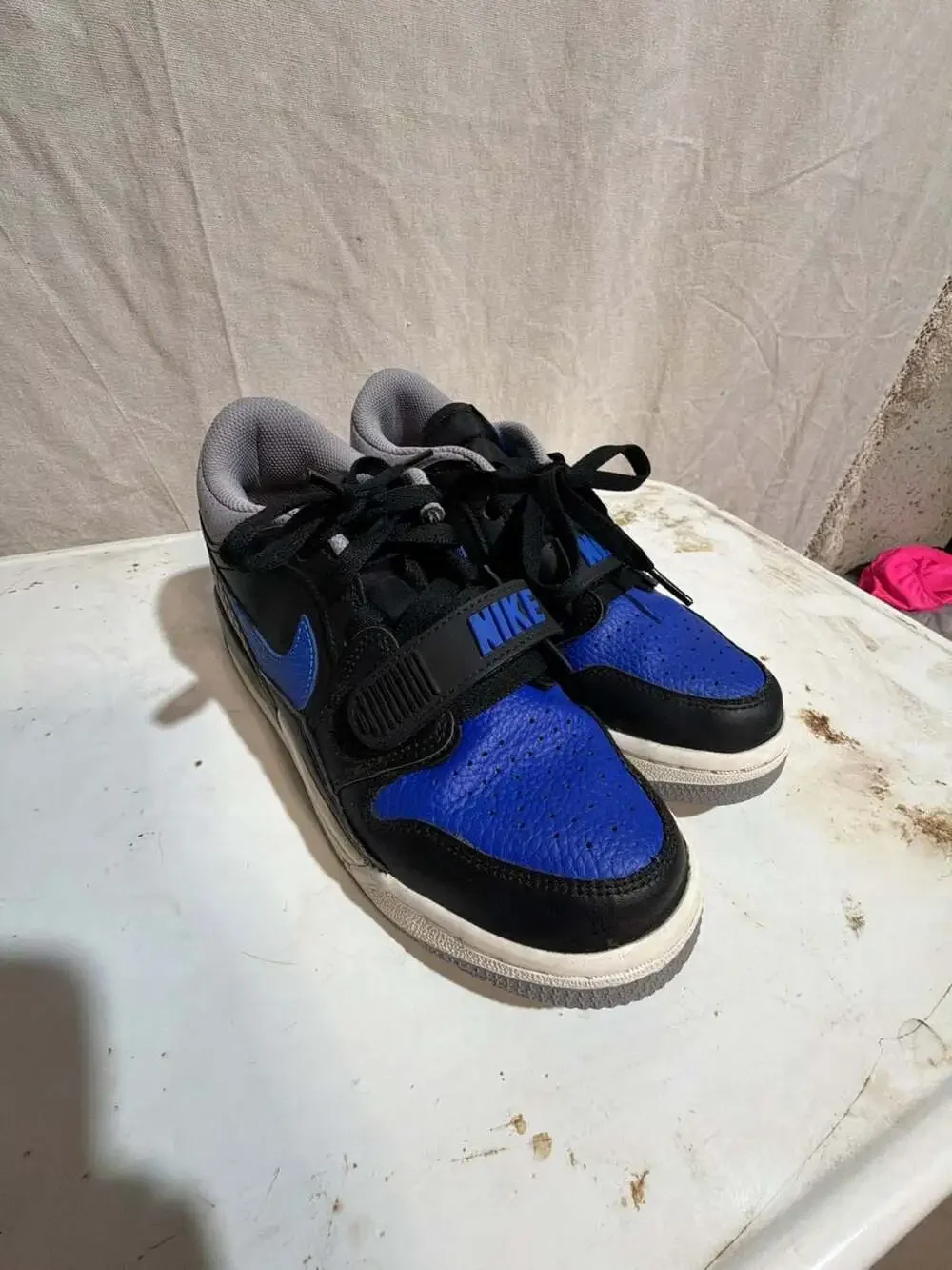 Nike Air Jordan Legacy 312 Low GS 'Game Royal' Black Basketball Shoes (Size 5.5Y